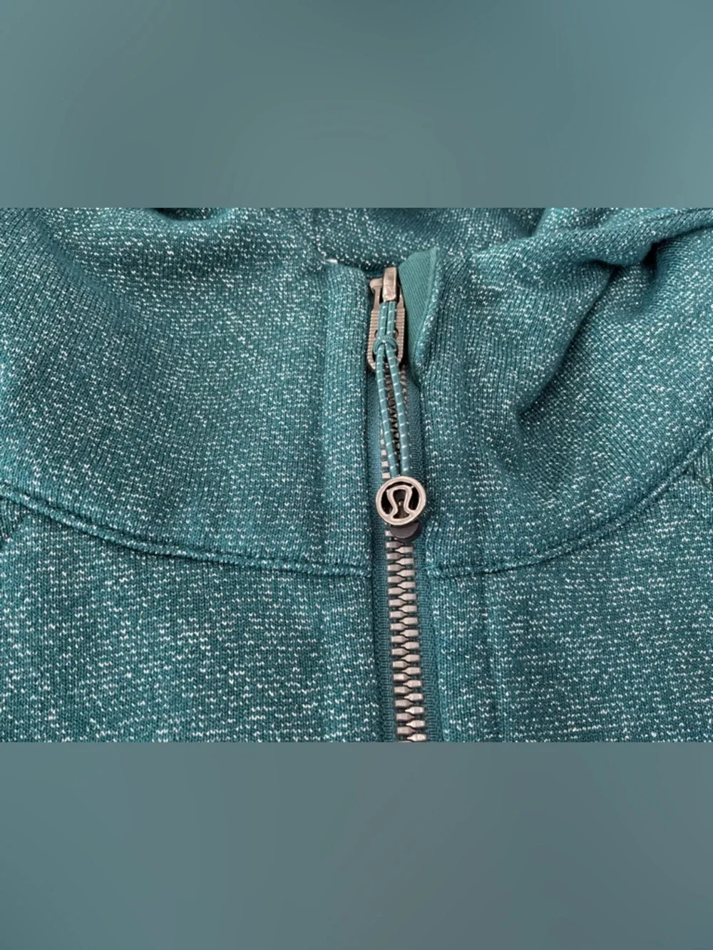 NWOT Lululemon Scuba Oversized Half-Zip Hoodie Spark Storm Teal Silver M/L